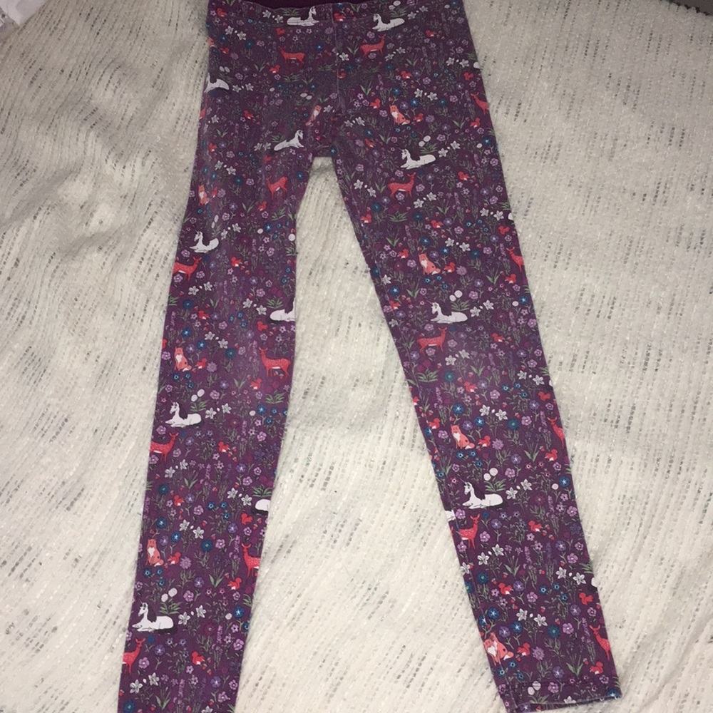 Woodland unicorn leggings tea
